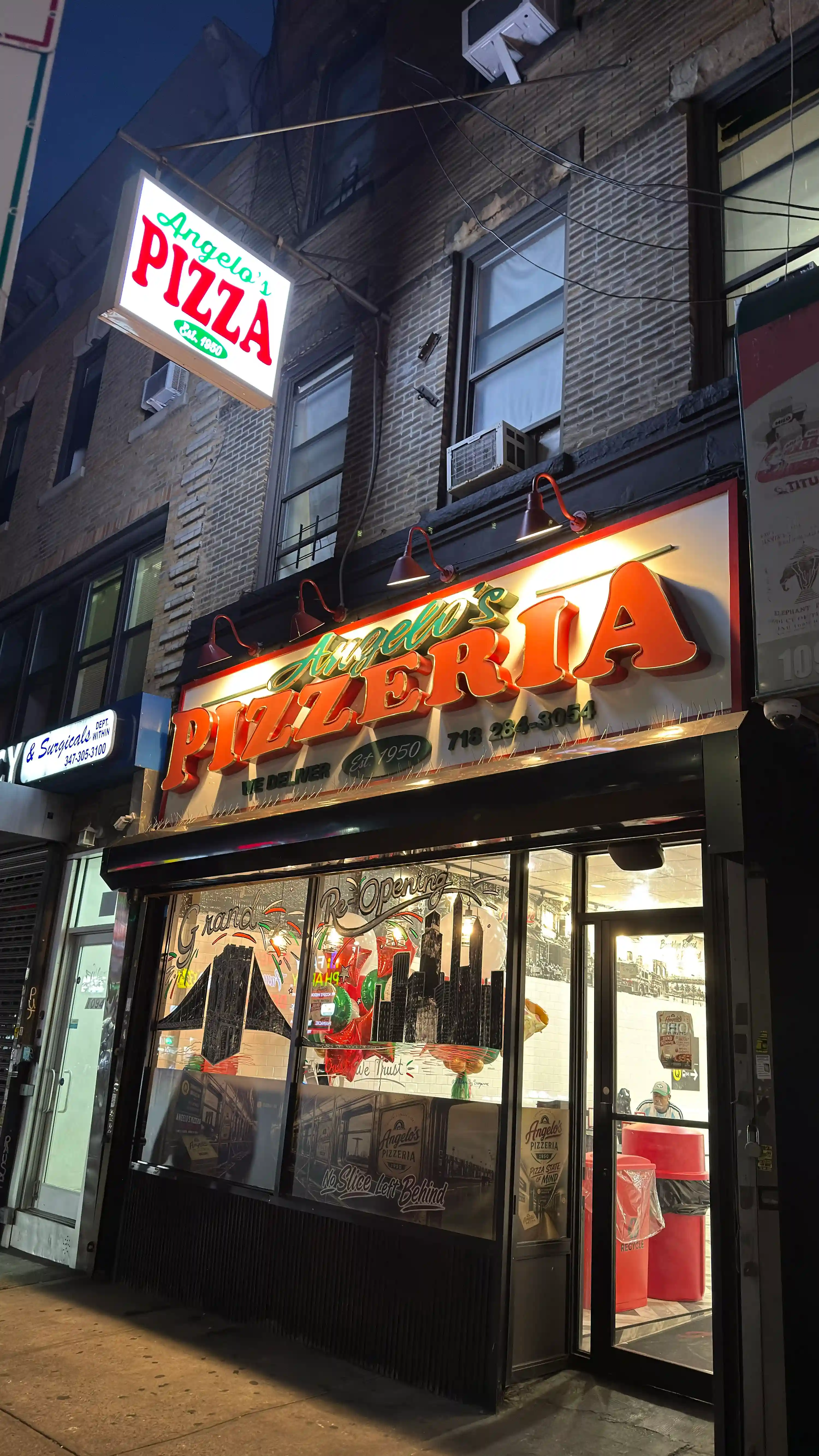 Angelo's Pizza shop exterior