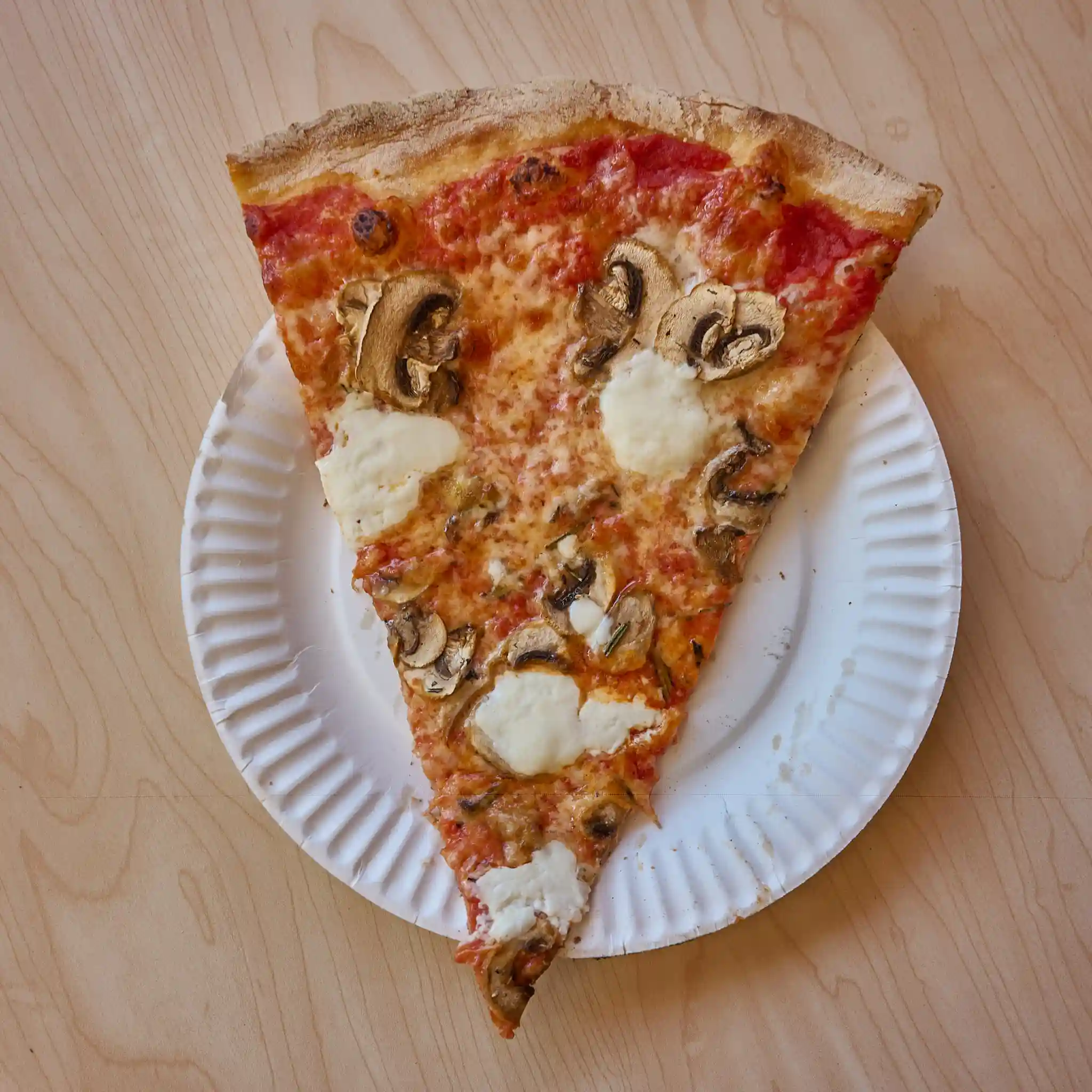 Mushroom & Burrata slice